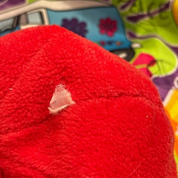 Gund Vintage 1998 VeggieTales Bob The Tomato Gund Bean Bag Plush Pair 5" - Picture 9 of 9